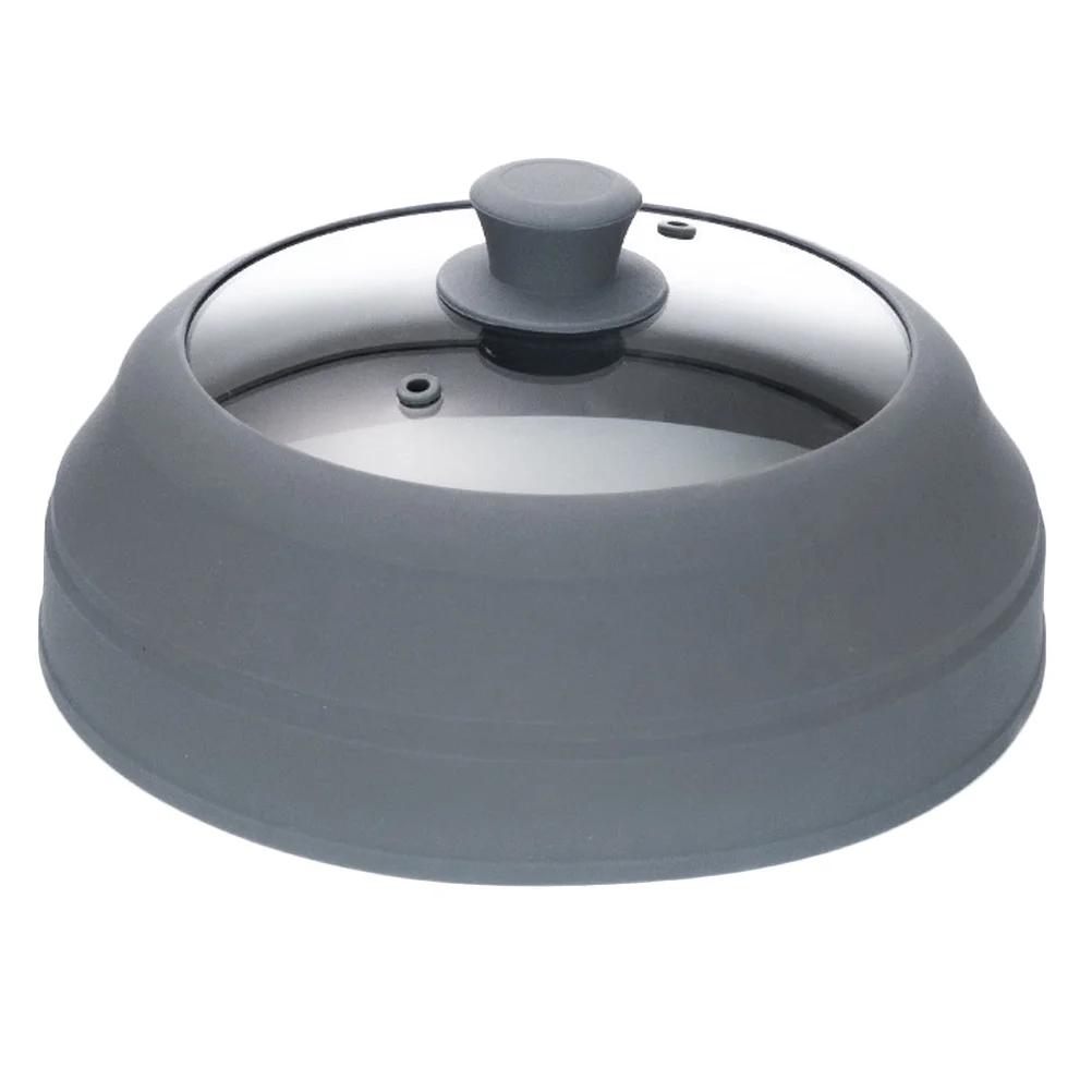 

Foldable Microwave Heating Splatter Covers Dish Cover Preservation Oven Proof Splatter Guard Domes Clear Cover