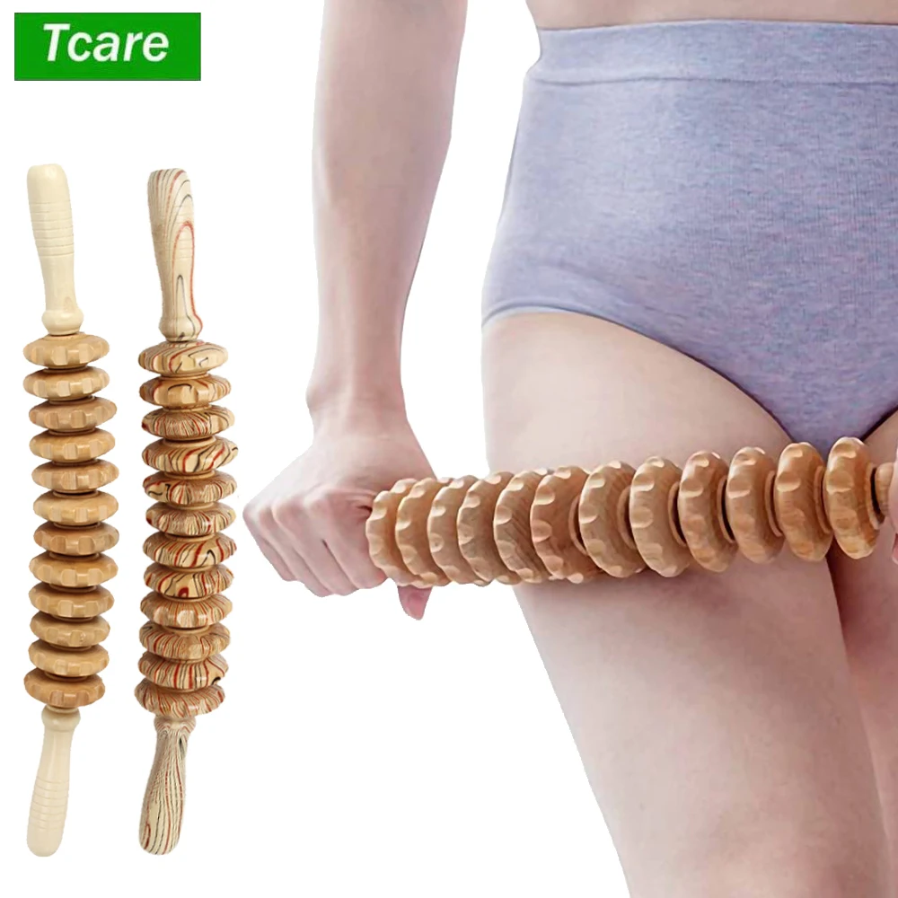 Tcare Bendable Wood Therapy Roller Massage Tool Lymphatic Drainage