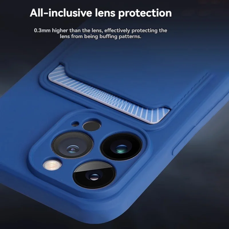 รูปสินค้า เคสซิลิโคน TPU นุ่ม ใส่บัตรได้ สำหรับ iPhone
