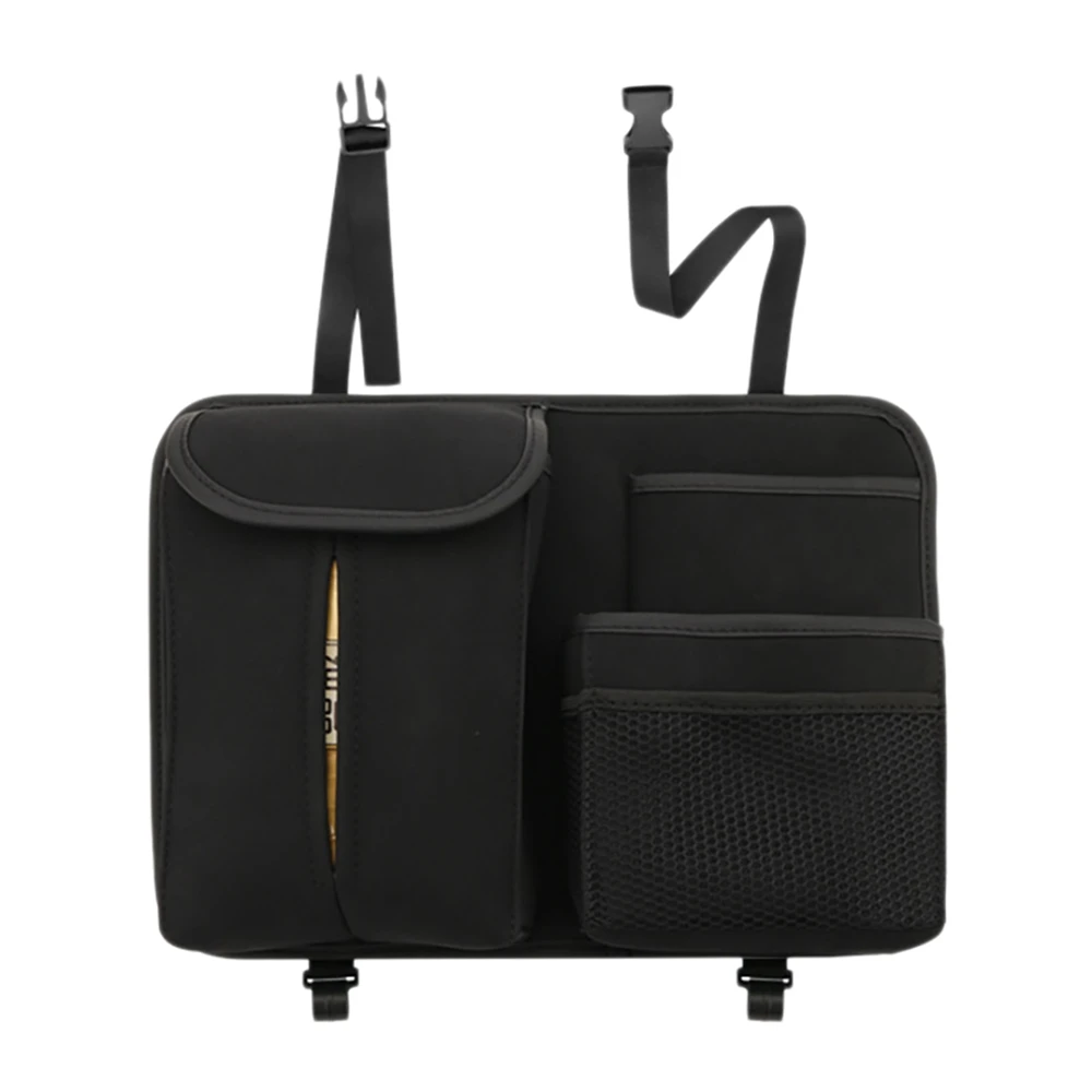 

Сумка на спинку сиденья автомобиля, подвесной органайзер с несколькими карманами, коробка для хранения, аксессуары для салона автомобиля, черный цвет