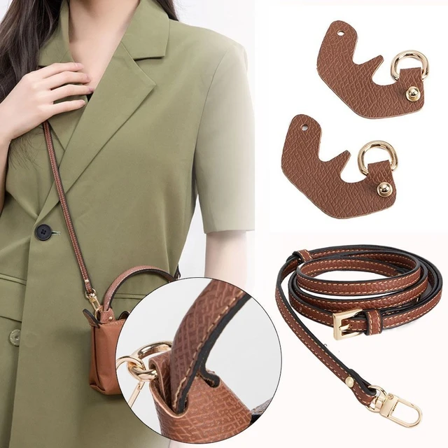 Bag Transformation Accessories For Longchamp Mini Bag Straps Punch-free  Genuine Leather Shoulder Strap Crossbody Conversion - AliExpress