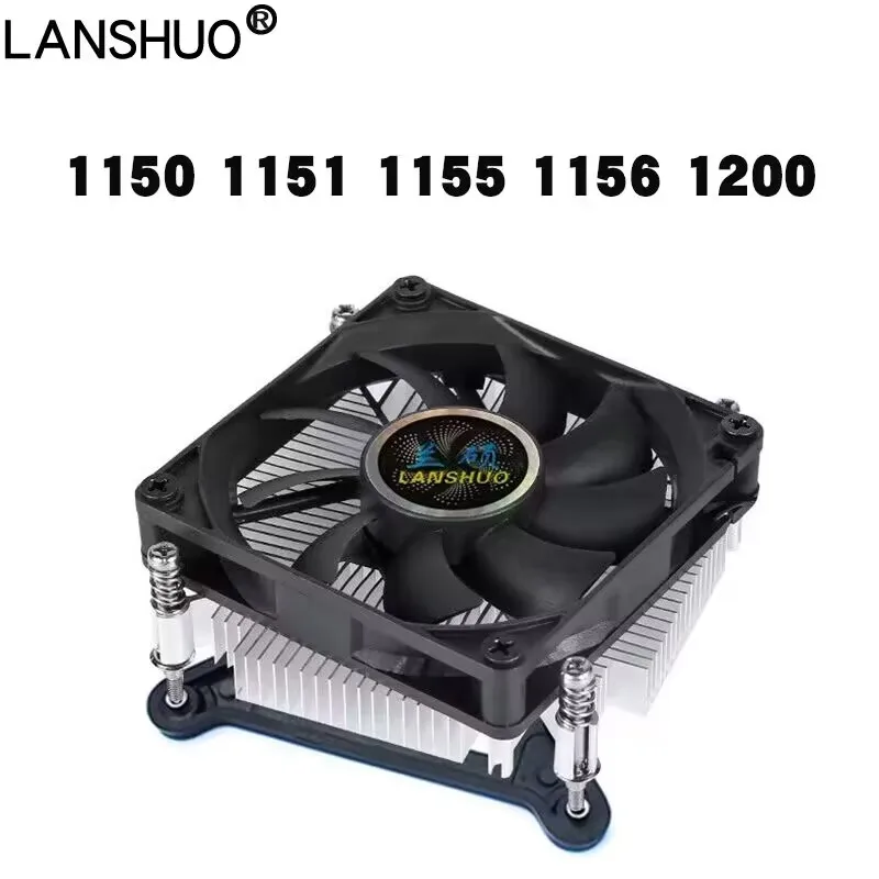Tudo-em-um Cpu Dissipador de Calor Silencioso e Ventilador sem Luz 1150 1151 1155 1156 1200