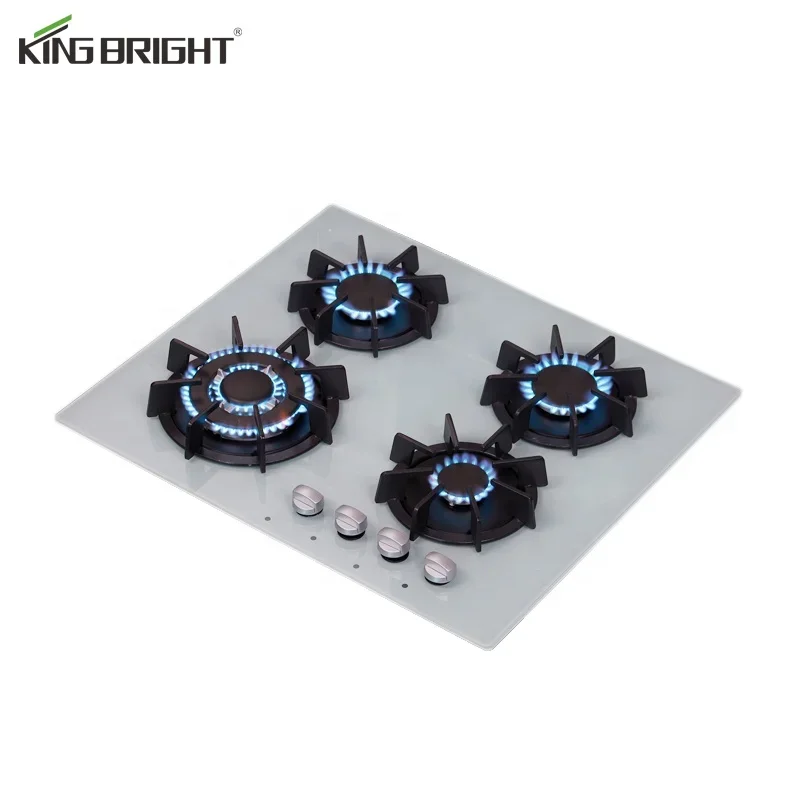 Manufacturer Affordable Household Kitchen Gas Stove Cast Iron Tempered Glass Gas Cooker