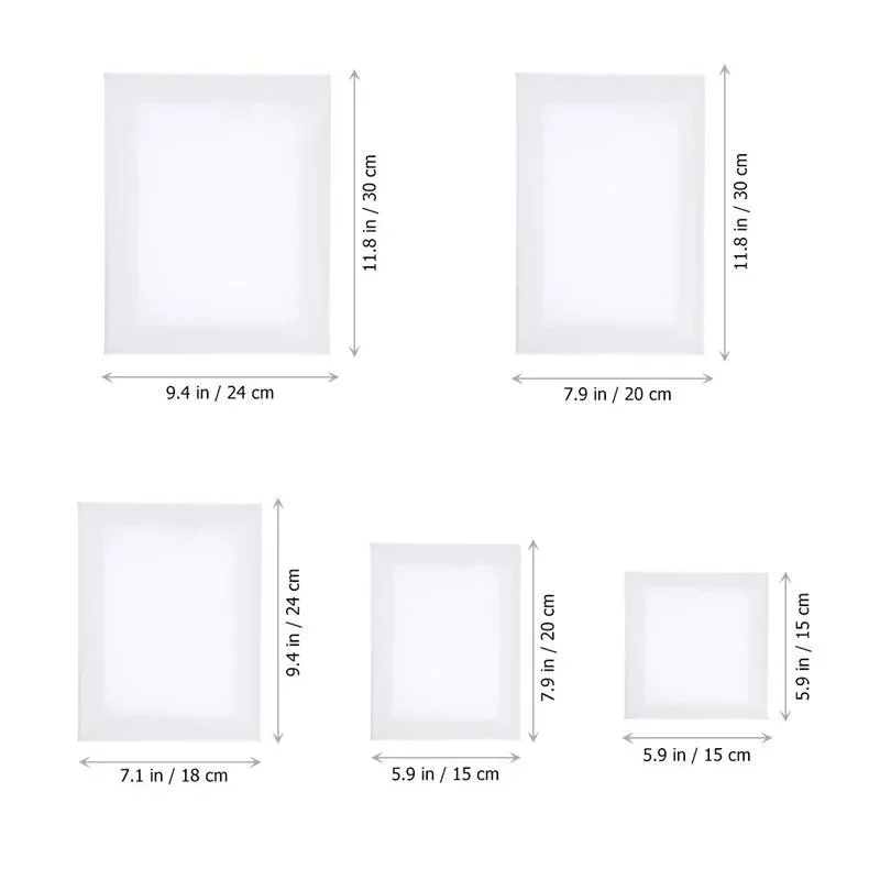 5pcs 10pcs 아트 나무 그림 프레임 코 튼 흰색 그림에 대 한 캔버스 프레임을 뻗어 DIY 캔버스 그림 용품
