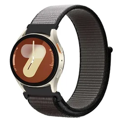Breathable Nylon Strap Wristband for Smartwatches - Universal Fit (Iron anchor gray)
