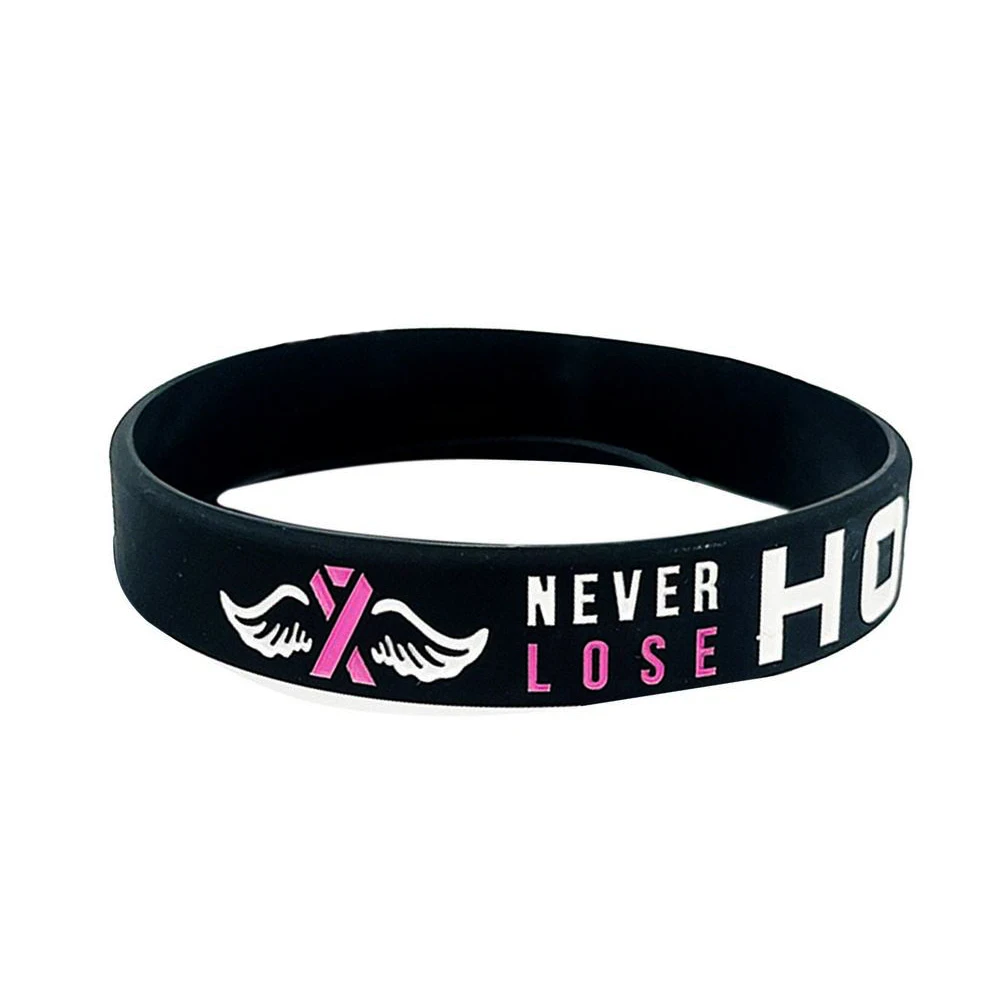 Bangles Breast Cancer Awareness Rubber Bracelets Silicone