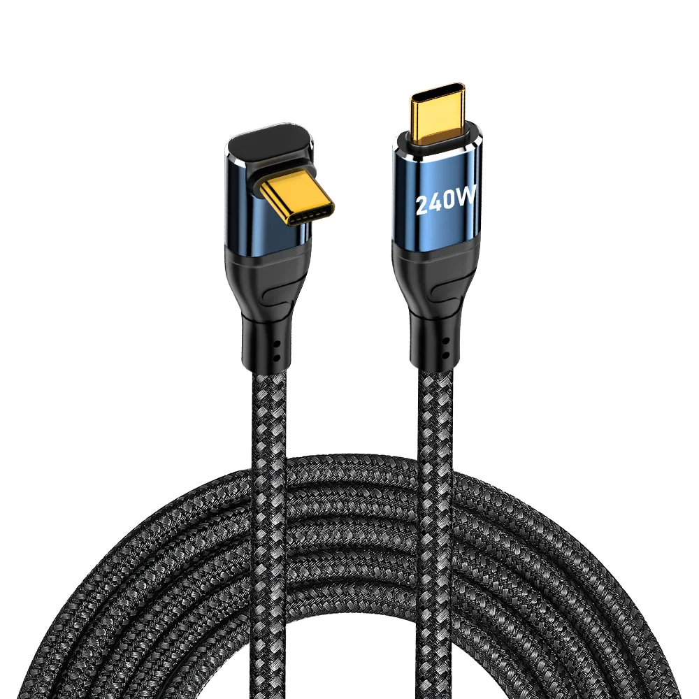 ตัวเลือกสินค้า สายชาร์จ USB-C 240W ชาร์จเร็ว หัวงอ 90 องศา