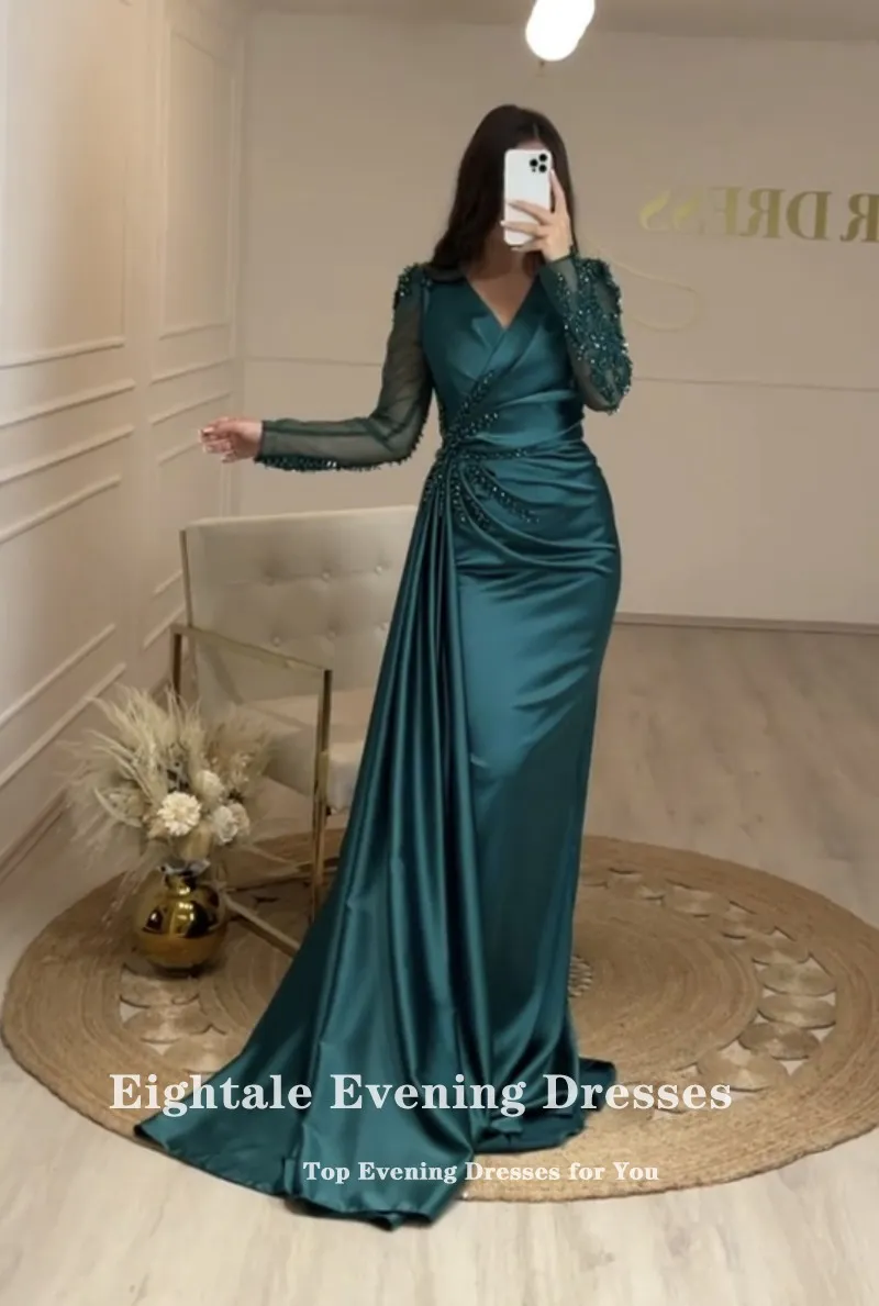Burgundy Satin Long Prom Dress, Simple A-Line Short Sleeve Evening Dre