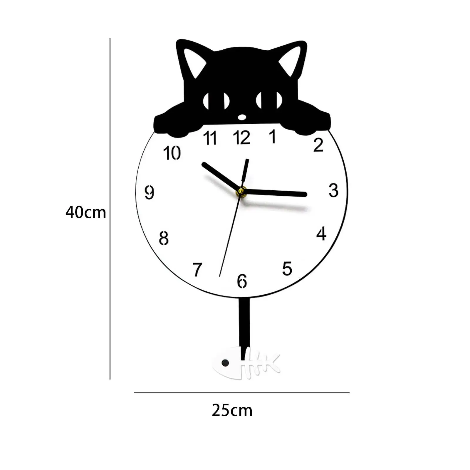 Orologio Da Tasca A Forma Di Gatto - Spilla Rotonda Con Quadrante, Bianco, Moderno, Per Medici E Infermieri