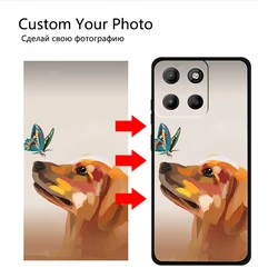 Personalized DIY Photo Phone Case - Custom Design with Your Pictures and Text on a Silicone Cover for Blade A73 5G (Custom Black Case)