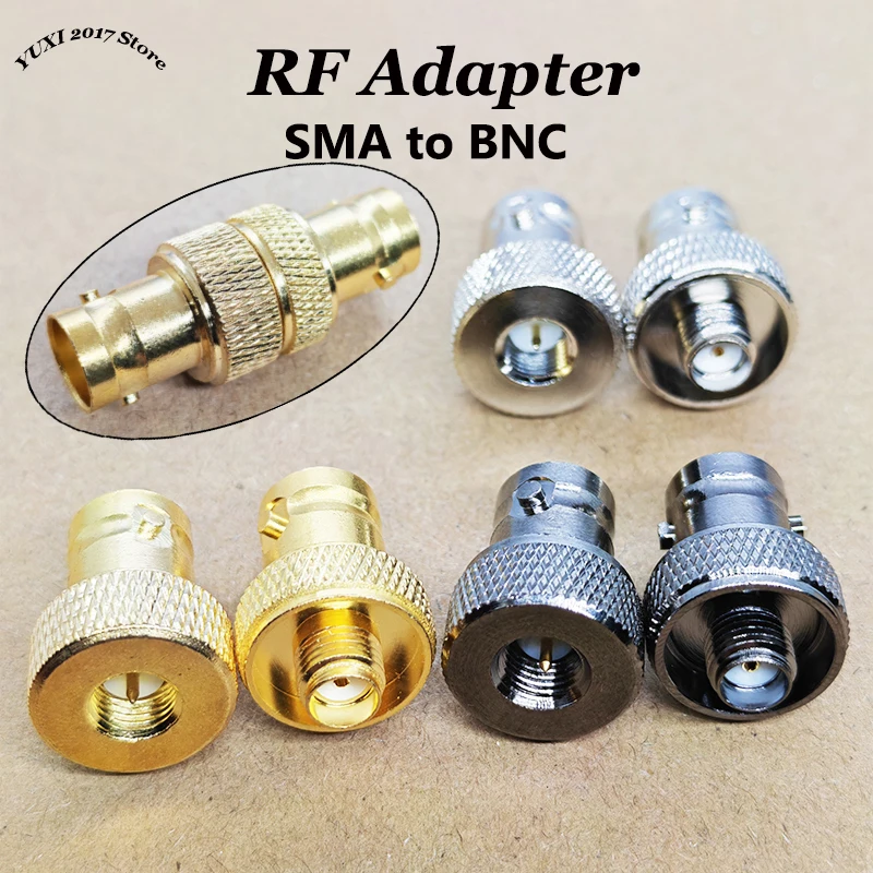 SMA-BNC RF 어댑터 BNC 암-스마 수/암 커넥터 금/니켈 도금 CB 라..
