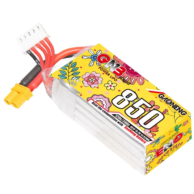Upgraded GNB 4S 15.2V 850mAh Lipo Battery For FPV Racing Drone RC Quadcopter Helicopter Parts With XT30 15.2V Battery 3