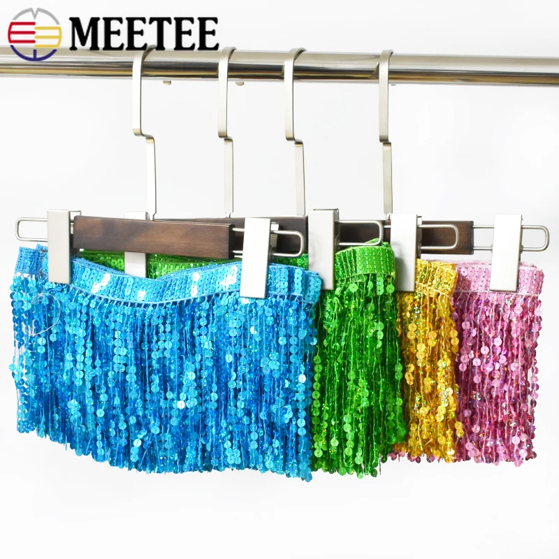 1-5 미터 16cm 페르시 태슬 프린지 의류 스팽글 라틴 드레스 의류 레이스 트림 스커트 트리밍 리본 DIY 봉제 액세서리