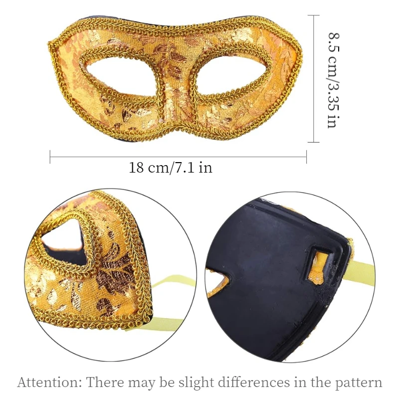 Mardi Gras Carnival Venetian Masks Masquerade Half Face Party 7/14/28Pcs