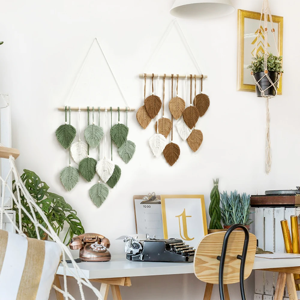 Leaf Macrame Tapestry 12