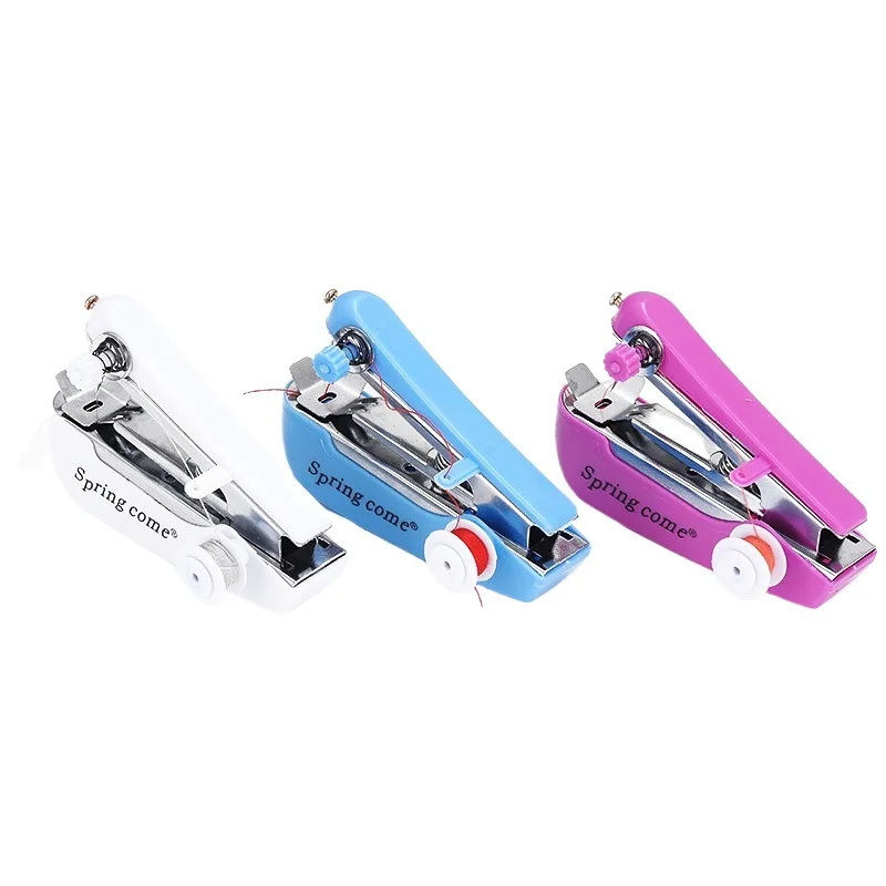 Household handheld portable mini manual sewing machine handheld pocket outdoor travel small sewing machine 4