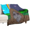 Sassy the Sasquatch Smoking Throw Blanket Decorative Throw Loose funny gift Thermals For Travel Blankets 1