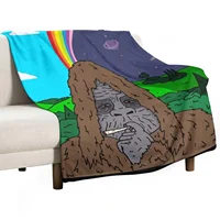 Sassy the Sasquatch Smoking Throw Blanket Decorative Throw Loose funny gift Thermals For Travel Blankets 1