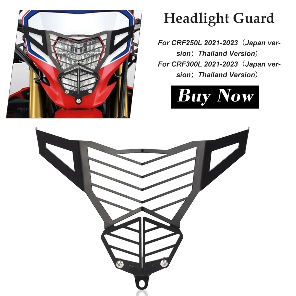 

2023 Motorcycle Accessories Headlight Guard Grille Protector Cover For Honda CRF250L CRF300L 2021 2022 2023 CRF 300L CRF 250 L