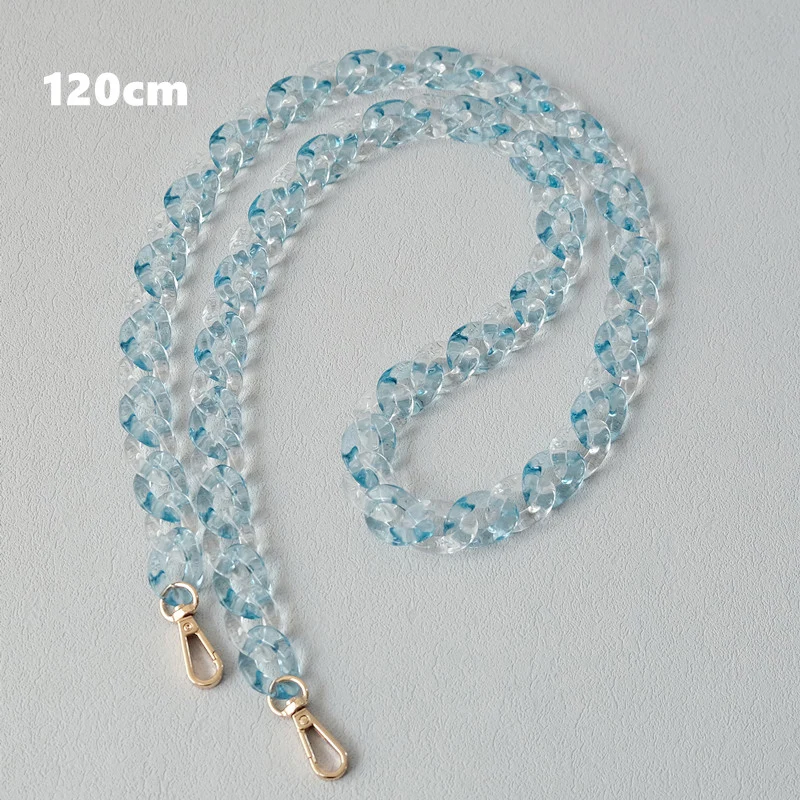 Neue Mode Frau Handtasche Zubehör Kette Abnehmbare Nette Candy Transparent Tasche Strap Umhängetasche Schulter Kette Griff Kette – Detail 12