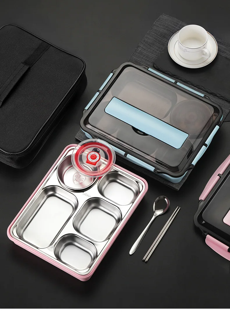 Flasque à Lunch En Acier Inoxydable Isolée Sous Vide Avec Cuillère Récipient à Soupe Récipient à Lunch Portable Pour Enfants Adultes École Voyage