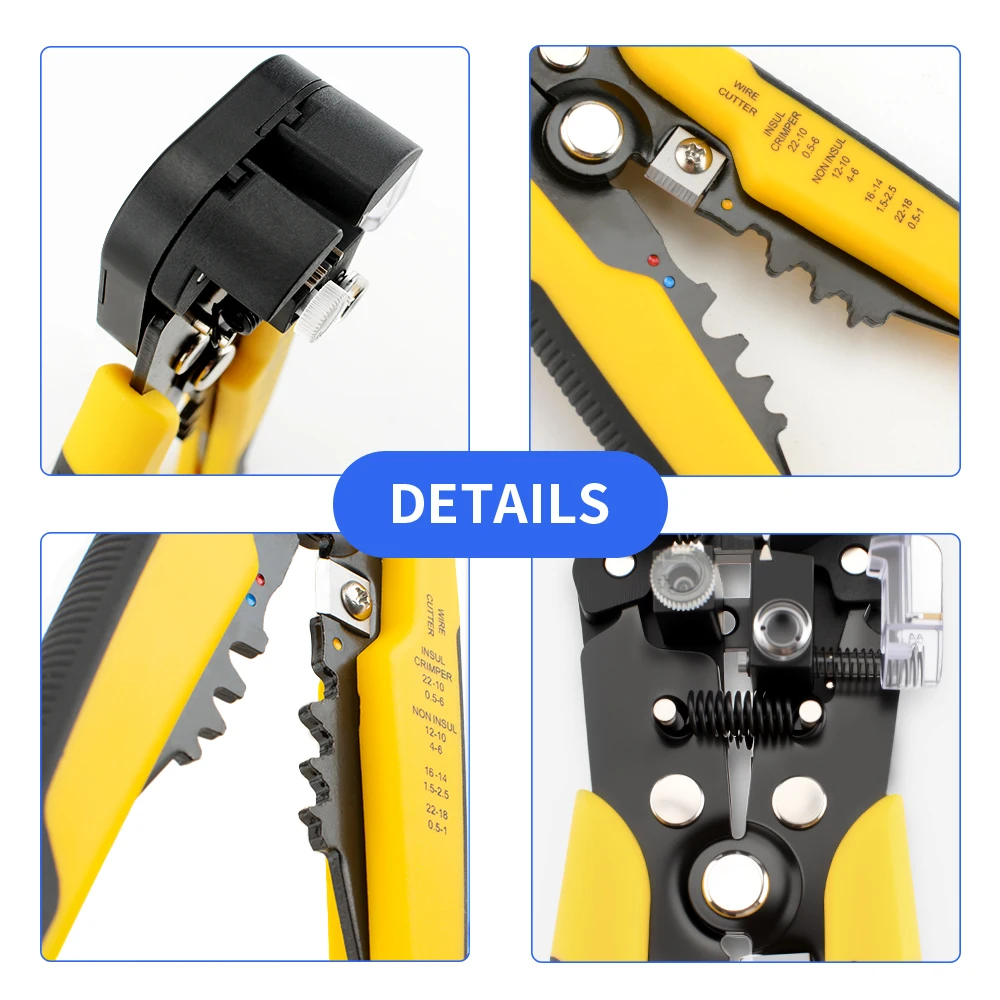 Multi Funcion Hand Werkzeug Professionelle Elektriker Draht Zange Kabel Draht Stripper Cutter Crimper Automatische Crimpen Abisolieren Werkzeug – Detail 3