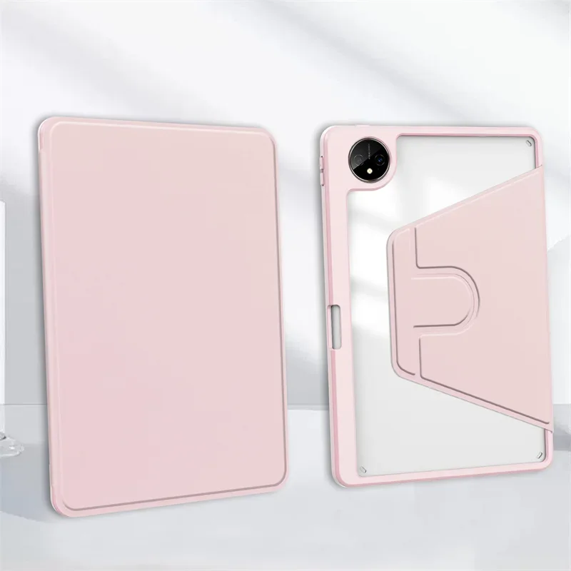 Premium 360° Rotating Acrylic Stand Case with Pencil Holder