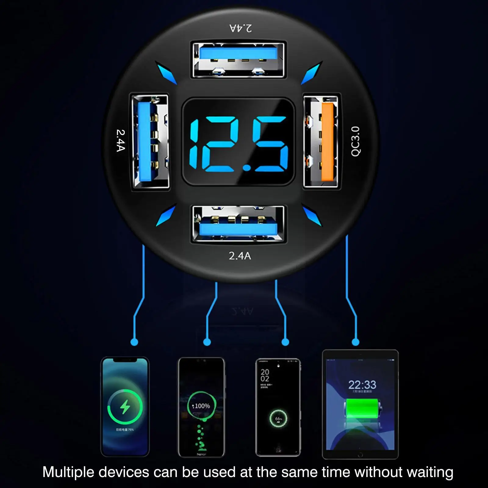 USB   PD   QC3.0 CŸ   ڵ ,    й, iP J7S1 , 66W, 4 Ʈ