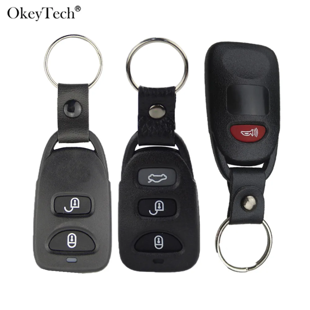 Okeytech 1/2/3/4 Button Car Remote Control Key Shell Case For