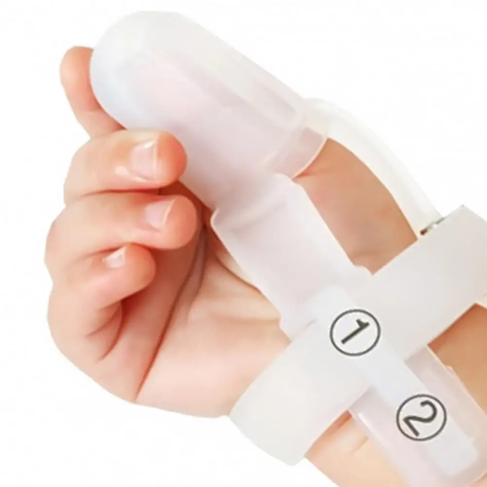 Baby Finger Sucking Guards High Toughness Adjustable Silicone Children Nail Biting Preventing Baby Finger Guard for Kids anti nail biting polish