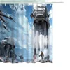 Star Galaxy War Space Shower Curtain Blue Sky Troopers Panel Polyester Waterproof Fabric Plastic Hook Included 2