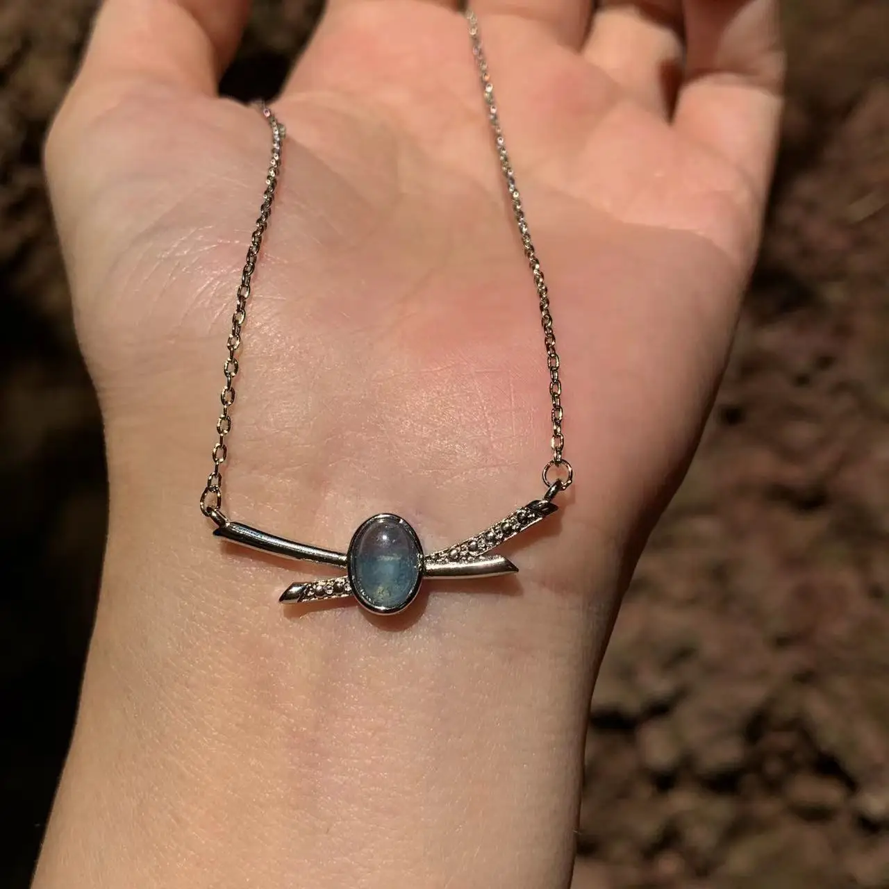 Natural Aquamarine Pendant Necklace Heart Fine Jewelry Handmade Stones Wholesale Healing Energy Gift Lucky Jewelry