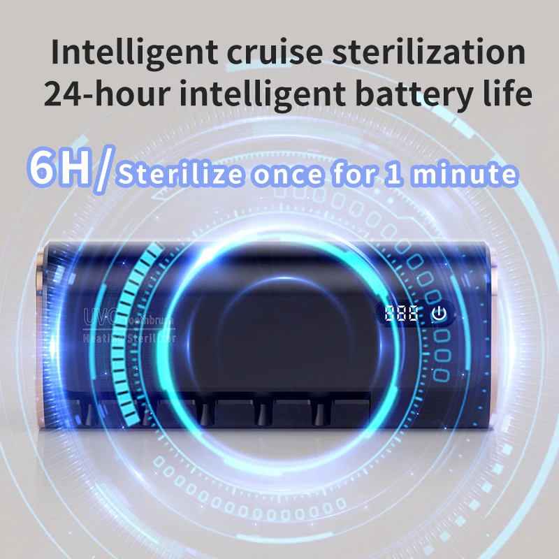 AiQUE Drying Toothbrush UV Sterilizer Rechargeable Holder Travel Portable Toothpaste Touch Switch Case Wall-Mounted Disinfect