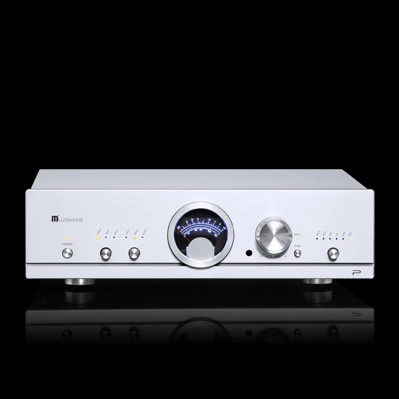 MUZISHARE R90 담즙 사전 단계 전력 증폭기, 발열 등급 순수 담즙 기계, 주파수 조정 기능이 있는 전자관 전단계