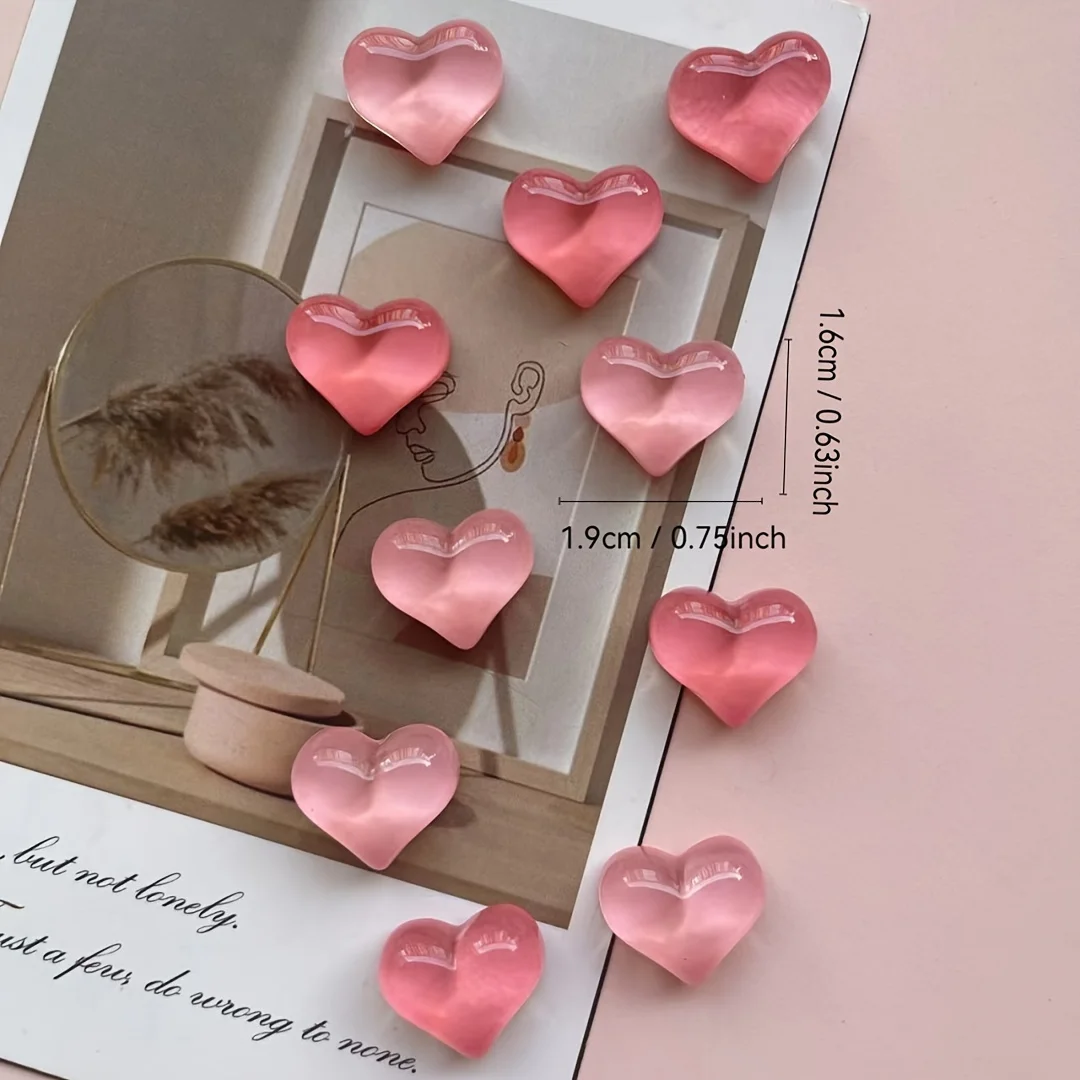 Heart Resin Fridge Magnets 2