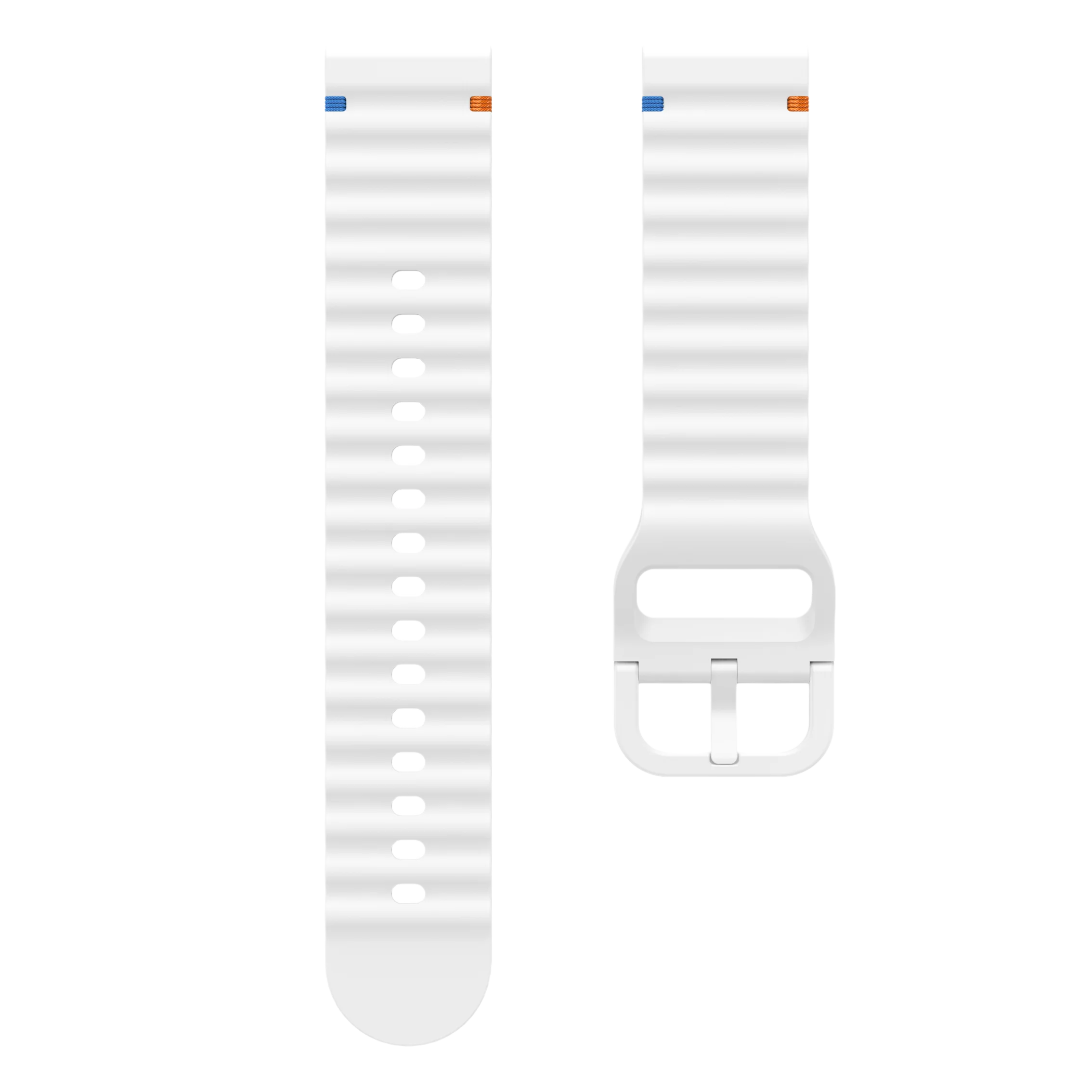 Premium 22mm Silicone Sport Watch Strap - Universal Replacement Wristband Bracelet