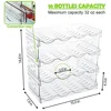 Foldable Wine Rack Stackable Holder Bottle Storage Refrigerator Organizer Cabinet Pantry Free-Standing Tumbler Can Beer Holder 6