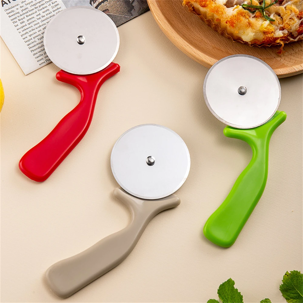 Stainless Steel Pizza Cutter Professional Pizza Cutter Wheel With Anti-Slip Handle For Waffles Cookies Pastry Accessories pizza cutter roller cutter