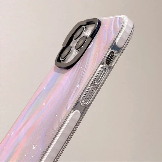 MagSafe Acrylic Polar Lights Phone Case Cover for IPhone 11 12 13 14 15 Pro Max Case for IPhone 15 Pro Max