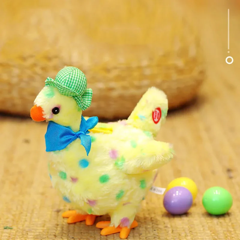 

Забавная игрушка-курица «курица», несущая яйца, плюшевая электрическая музыкальная танцевальная игрушка, подарок для детей, плюшевое перекрестное животное