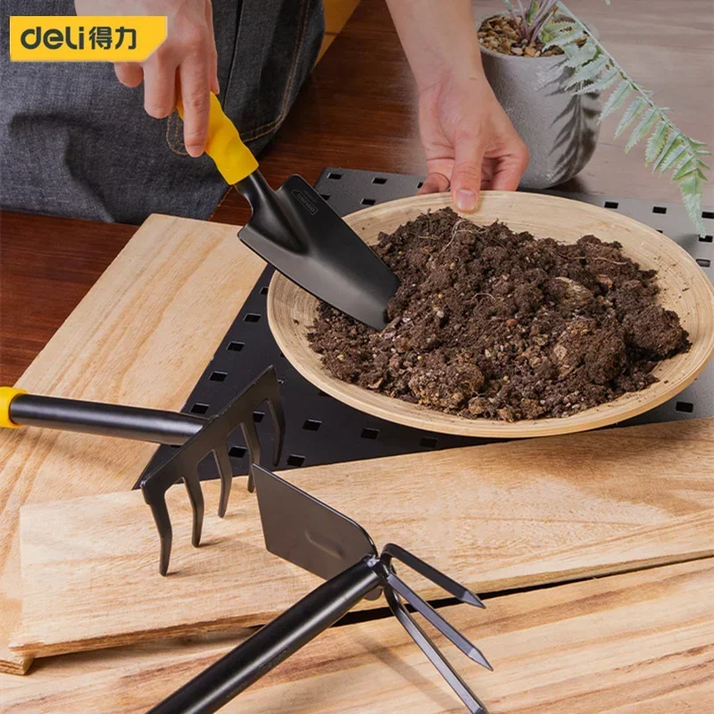 1/3/4Pcs Mini Garden Tools Set Shovel Rake Spade Shovel Rake Spade Soil Raising Flower Potted Home Gardening Plants Digging Tool 4