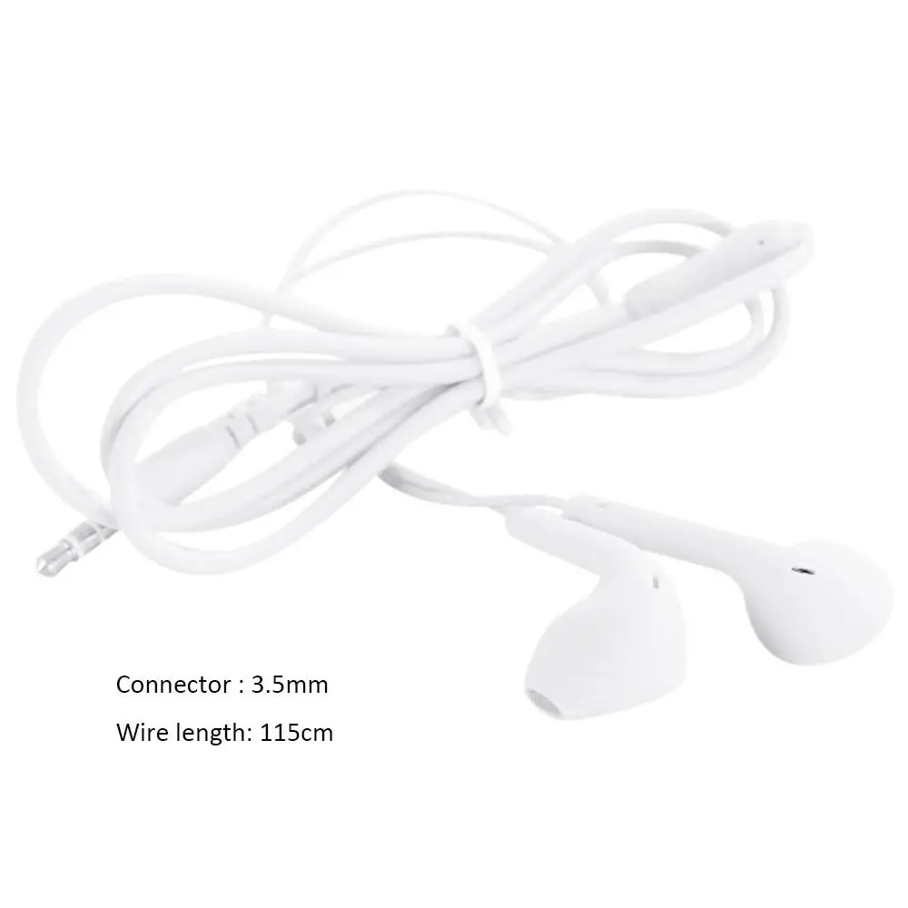 High-Quality 3.5mm Stereo In-Ear Earphones with Microphone and Enhanced Bass