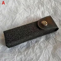 Étui à lunettes presbytes en cuir classique pour hommes et femmes, boîte à lunettes élégante en cuir adaptée aux lunettes plus étroites 4