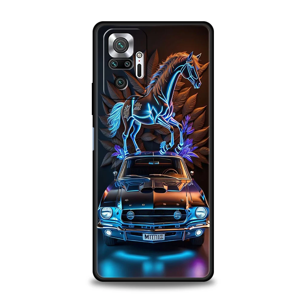 Coole Sport-Schwarz-Auto-Handyhülle für Redmi 13C 10C Note 13 12 10 11 Pro Plus 7 8T K40 K50 Gaming Pro Plus 5G Soft Shell – Detail 6