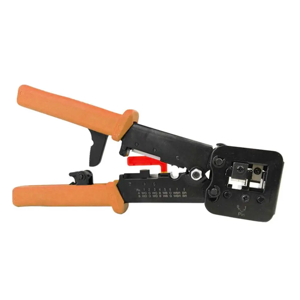 cable toner probe Multi-use Drilling Cutter Crystal Crimper Hand 6P 8P Dual-purpose Network Tools Pliers Cable Stripper Pressing Clamp Tongs Clip wiretracker Networking Tools