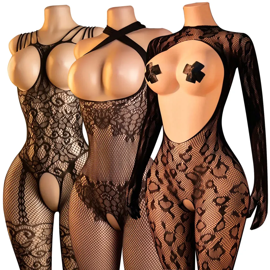 New Style Desire Underwear Hot Women Breastless Bodystocking Crotchless Sex Lingerie Erotic Babydoll Open Bra Porn Tights_voghion.com