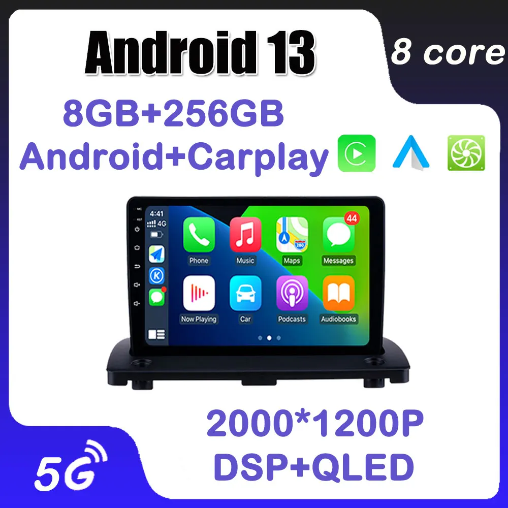

9'' Car Radio Android 13 For Volvo XC90 2004 - 2014 Stereo Multimedia Player Auto Carplay GPS Navigation DSP QLED Touch Screen