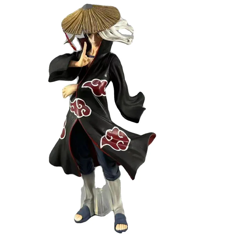 thumbnail image 1 of Figuras de anime de Naruto de 33 cm, figura de acción de Pvc de Itachi Uchiha con sombrero de lucha de postura de pie Gk, modelo de estatua, colección de juguetes, regalos, 1 of 5