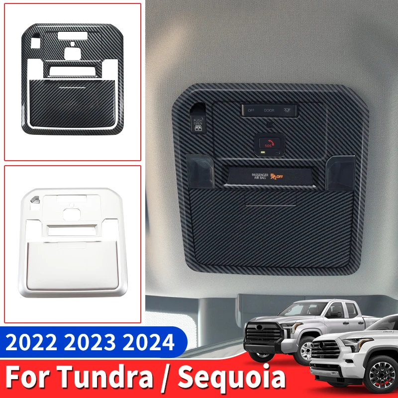 

Подходит для 2022 2023 2024 Toyota Tundra Sequoia, переднее освещение, декоративная панель, аксессуары для внутренней модификации