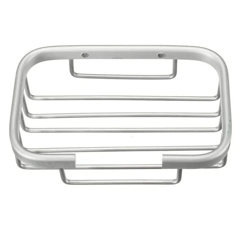 Description Picture 3 of item1pc Stainless Steel Soap Dishes Wall Mounted Shower Soap Holder Bathroom Storage Box Container Soap Dish Basket Tray Rack